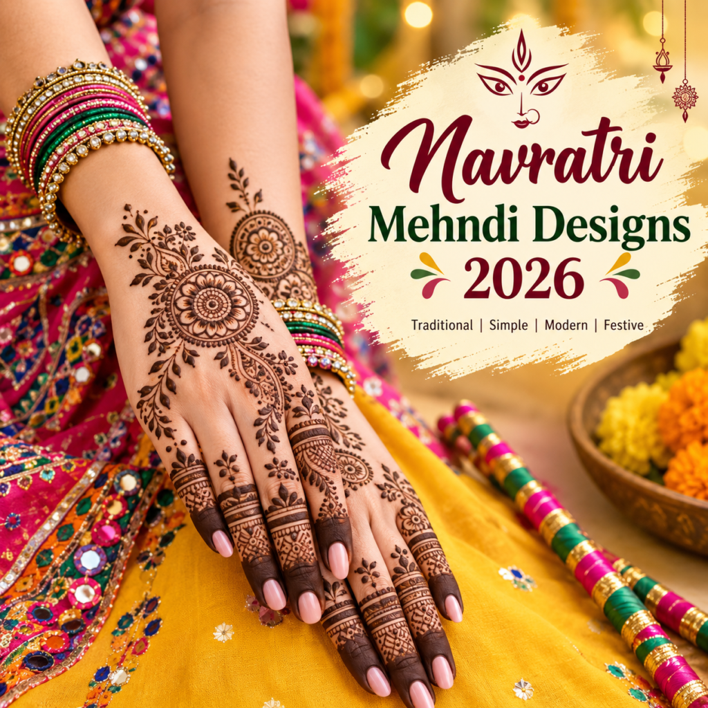 Navratri Mehndi Designs 2026: Beautiful Ideas for the Festive Season